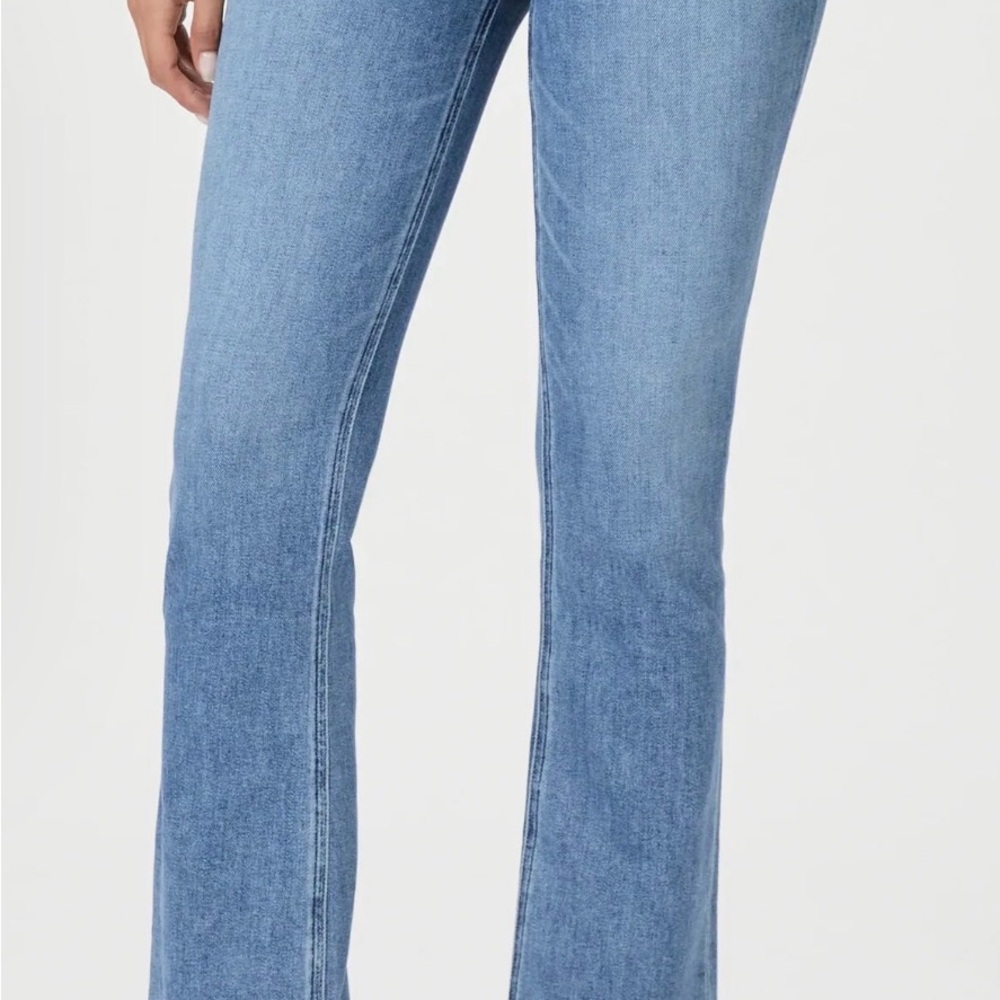 PAIGE Sky Blue Wide Leg Jeans